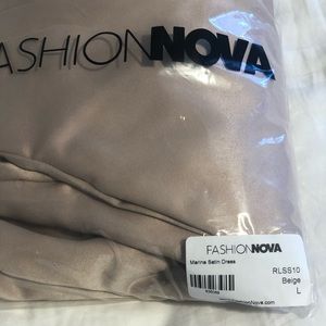 fashion nova marina satin dress